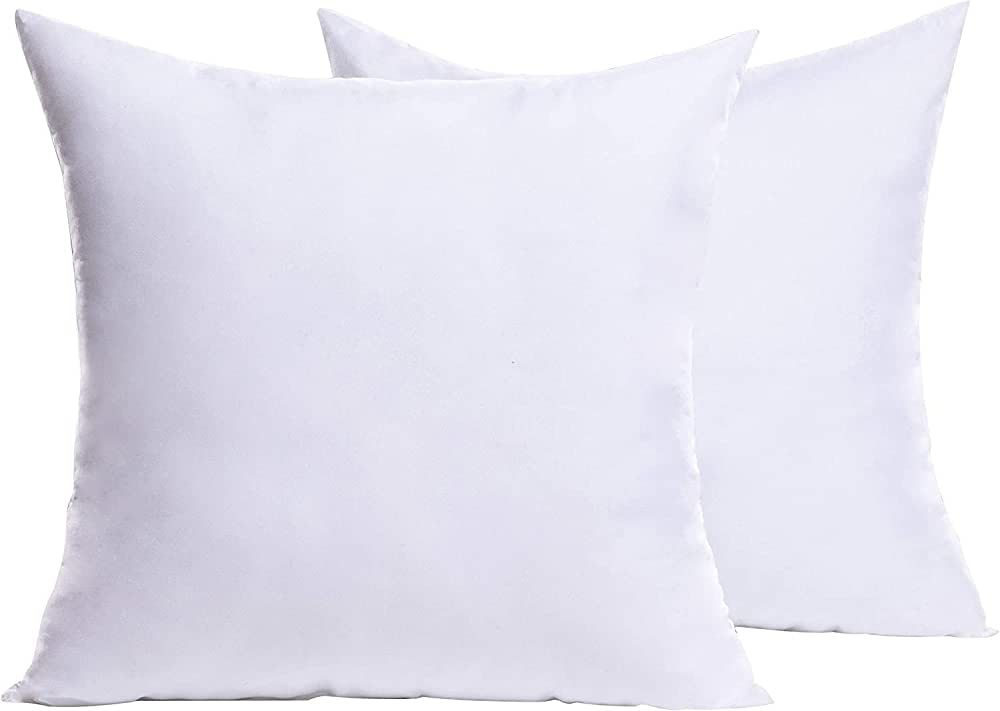 Cozy Bed European Sleep Pillow, White, 27" H X 27" W X 4" D, 2 Count (Pack of 1) | Amazon (US)