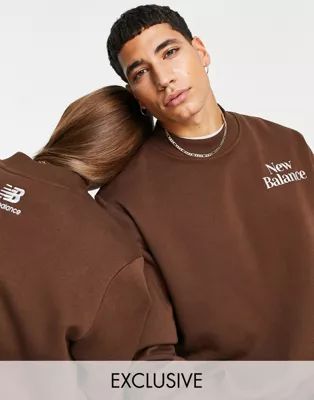 New Balance Cookie sweatshirt in brown and beige | ASOS (Global)