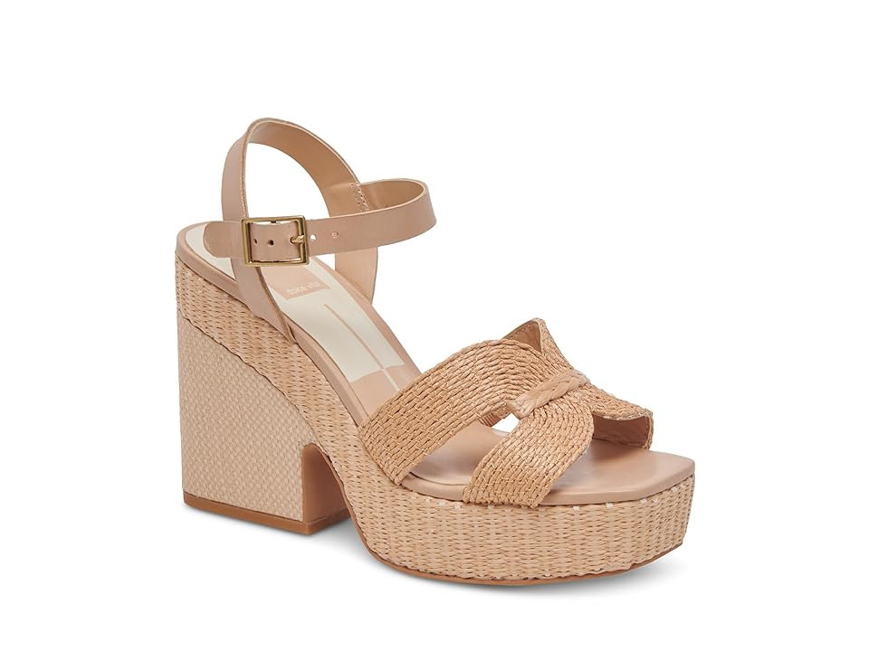 Dolce Vita Cale Women's Sandals Lt Natural Raffia : 9.5 M, Textile | Zappos