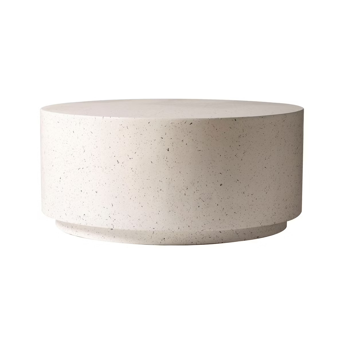 LeisureMod Terra Collection Fiberglass Outdoor Coffee Table In Travertine | Target