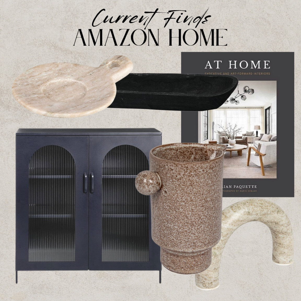 Amazon home finds, black accent cabinet, fluted glass cabinet, storage, sideboard, vase pitcher, marble arch, at home book coffee table book, black wood trough bowl, travertine dish

#LTKSale #LTKSeasonal #LTKhome