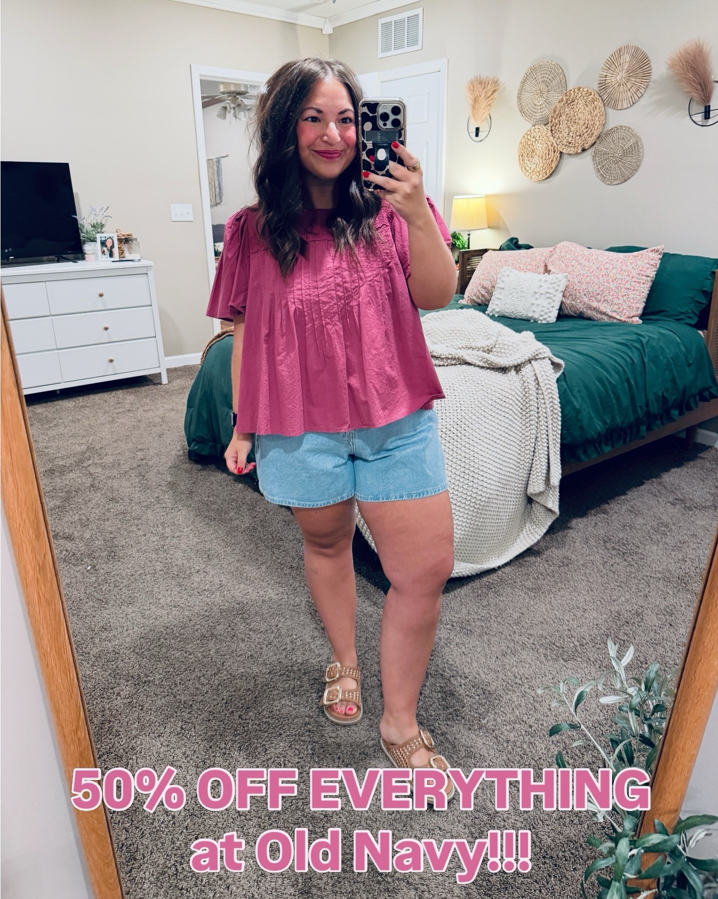 Old Navy is doing 50% off EVERYTHING online through 3/25 🙌🏼 here are some of my favs! SO many cute + affordable finds for spring 🌸✨  

#LTKSeasonal #LTKMidsize #LTKSaleAlert