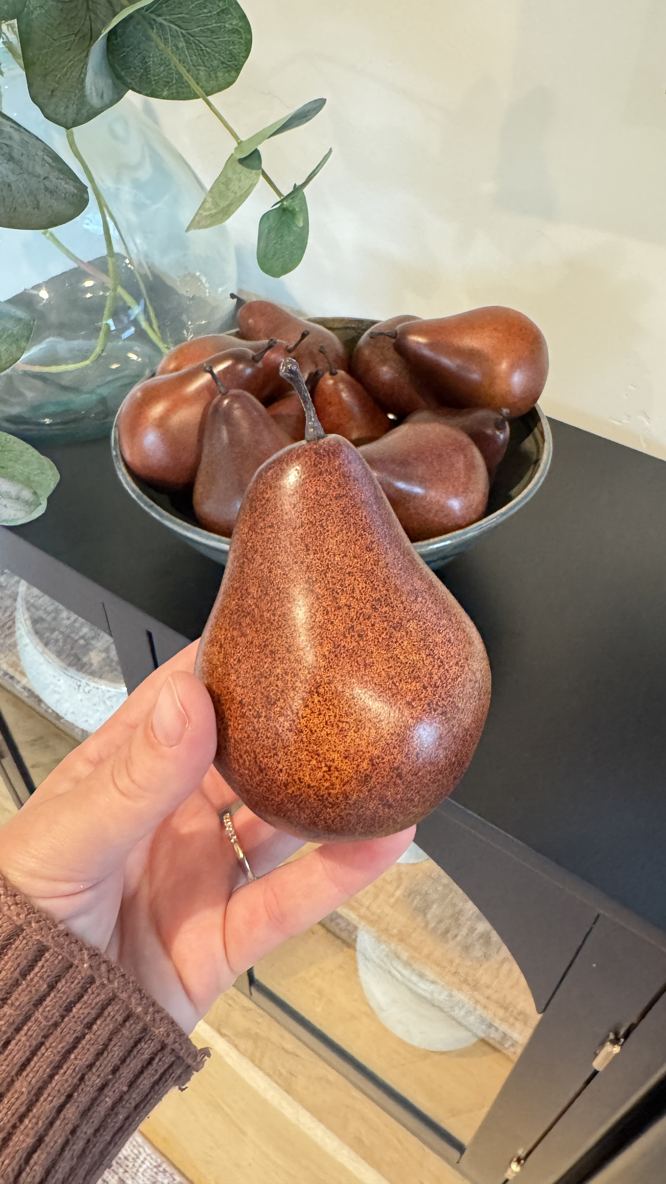 Faux pears are the perfect thing to put in a bowl as filler for when you want to style a table or counter top!

Follow my shop @rushtonhome on the @shop.LTK app to shop this post and get my exclusive app-only content! Don’t forget to turn on post notifications using the 🔔 to get first dibs! Follow @rushtonhome on Instagram and Pinterest for more home decor inspiration and affordable home finds! Are you looking for anything home related? You’re in the right place! At Rushton Home, I do: home decor, living room, bedroom, affordable, walmart, target, amazon, wayfair, new arrivals, winter decor, spring decor, fall decor, fall finds, summer decor, home decor refresh, studio mcgee x target, hearth and hand, magnolia, holiday decor, seasonal decor, dining room decor, bedroom decor, living room decor, affordable home decor, furniture, weekend deals, sale, on sale, pottery barn, kirklands, west elm, bench, foyer table, faux florals, rugs, couches, sofa, sectional, dresser, nightstand, night stand, end tables, lamps, art, wall art, etsy, pillows, blanket, interior design, interior styling, bedding, side tables, bed frame, tray, side table, throw pillows, look for less, designer dupe, budget decor, bar stools, counter stools, vase, ceramic pottery, budget, budget friendly, coffee table, dining chairs, cane, rattan, wood, white wash, rustic amazon home, arch, brass hardware, gold hardware, vintage, antique, european inspired, french country, back in stock

#LTKHome #LTKSaleAlert