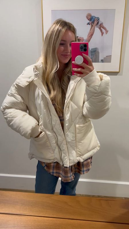 A perfectly warm puffer coat! 
Fall outfits // winter style // puffer coat // free people coat // cream coat

Size down 1!

#LTKstyletip #LTKSeasonal