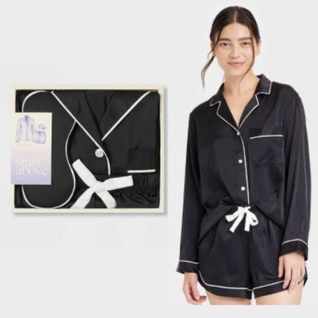 Black silk PJ set on sale at Target 🎯 🖤

#LTKHoliday #LTKGiftGuide #LTKsalealert