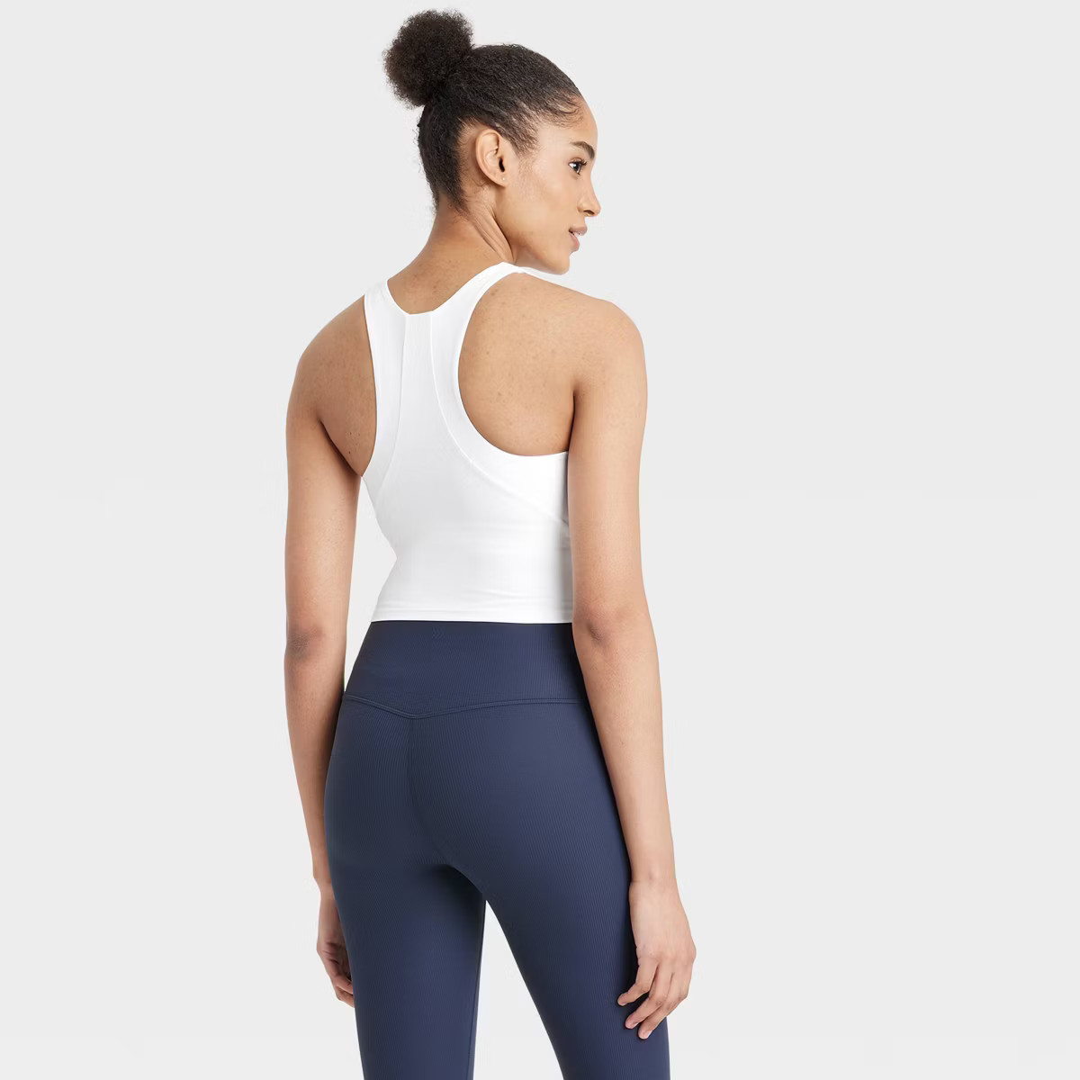 Women's Everyday Soft High Neck Cropped Support Tank Top - All In Motion™ | Target