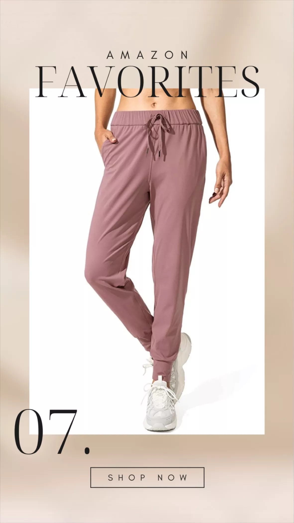  SANTINY Womens Joggers Pants Pockets Drawstring