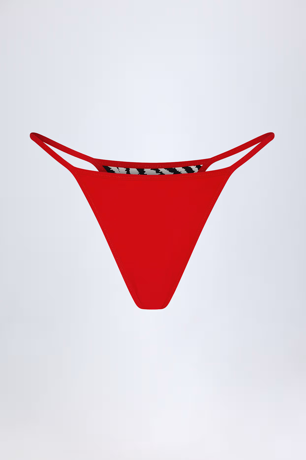 Reversible Thong Bikini Bottoms in Zebra Print | Oh Polly