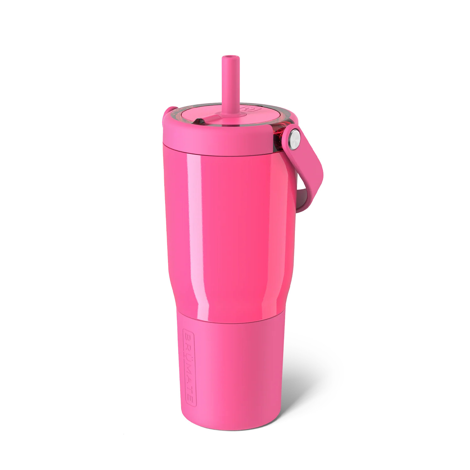 Resa Neon Pink: 25 oz Tumbler with Straw | BrüMate | Brumate