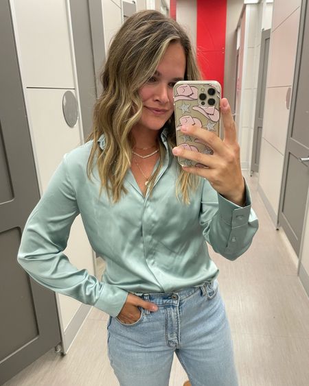 Comment “LINK” to get links sent directly to your messages. These button down tops are so good. Love the quality, fit and available in so many colors. Perfect for work ✨ 
.
#target #targetfashion #targetfinds #workwear #workoutfit #workstyle

#LTKworkwear #LTKfindsunder50 #LTKstyletip