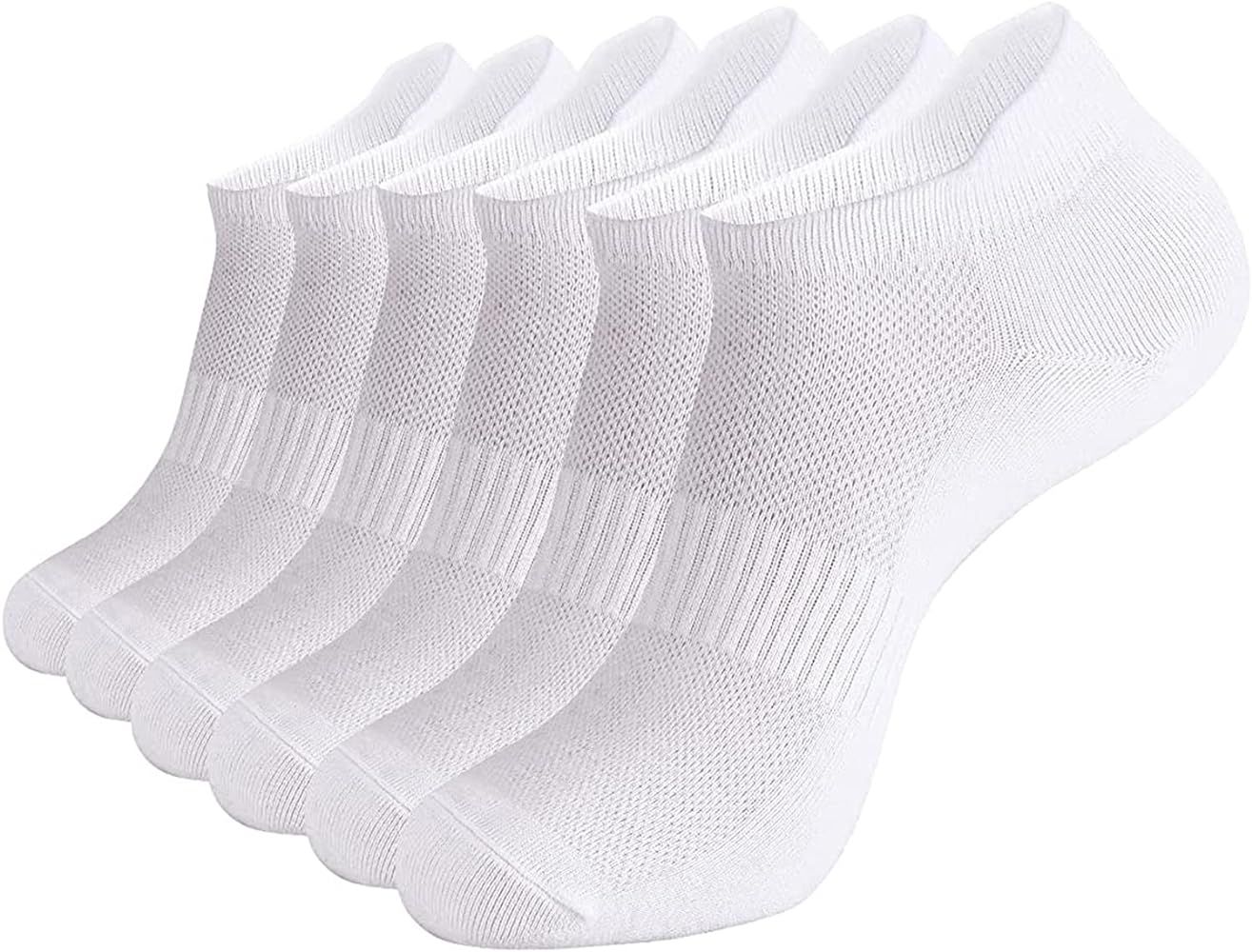 brookhaus Women Ankle Socks, 6/10 Pairs Women's Athletic Socks, Low Cut Running Socks, No-Show Sp... | Amazon (US)
