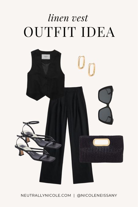 Linen vest outfit idea for spring/summer—perfect for date night, office, or brunch!

// linen vest outfits, summer outfit, summer outfits, spring outfit, spring outfits, date night outfit, brunch outfit, brunch outfit, work outfit, office outfit, linen vest trend, linen pants, wide leg pants, strappy heels, woven clutch, cat eye sunglasses, gold square hoop earrings, summer trends, 2024 fashion trends, Abercrombie, Lulus, Amazon fashion, Revolve, neutral outfit, neutral fashion, neutral style, Nicole Neissany, Neutrally Nicole, neutrallynicole.com (5/16)

#liketkit 

#LTKFindsUnder100 #LTKFindsUnder50 #LTKStyleTip