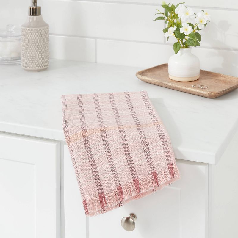 Plaid Easter Hand Towel Pink - Threshold™ | Target
