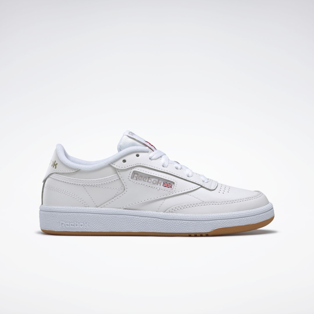 Reebok Women's Club C 85 Shoes in White/Light Grey/Gum Size 6 - Court,Lifestyle Shoes | Reebok (US)