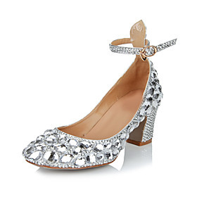 Leather Chunky Heel Pumps Heels Shoes | Light in the Box