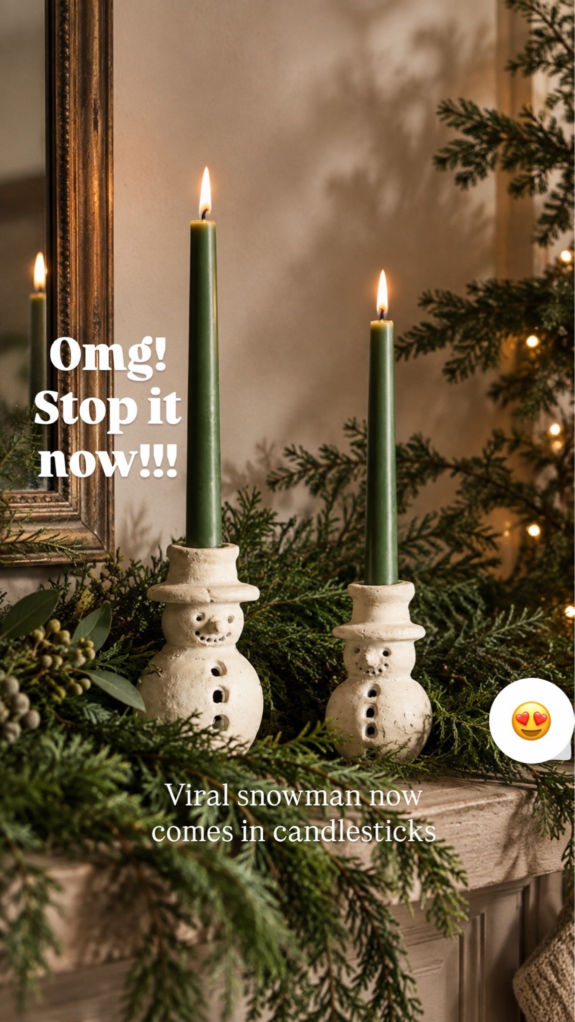 Oh my gosh, I can’t even with these. Pottery barn, viral, terra-cotta snowman now come in candlestick holders. These are the cutest things ever.

#LTKHome #LTKSaleAlert