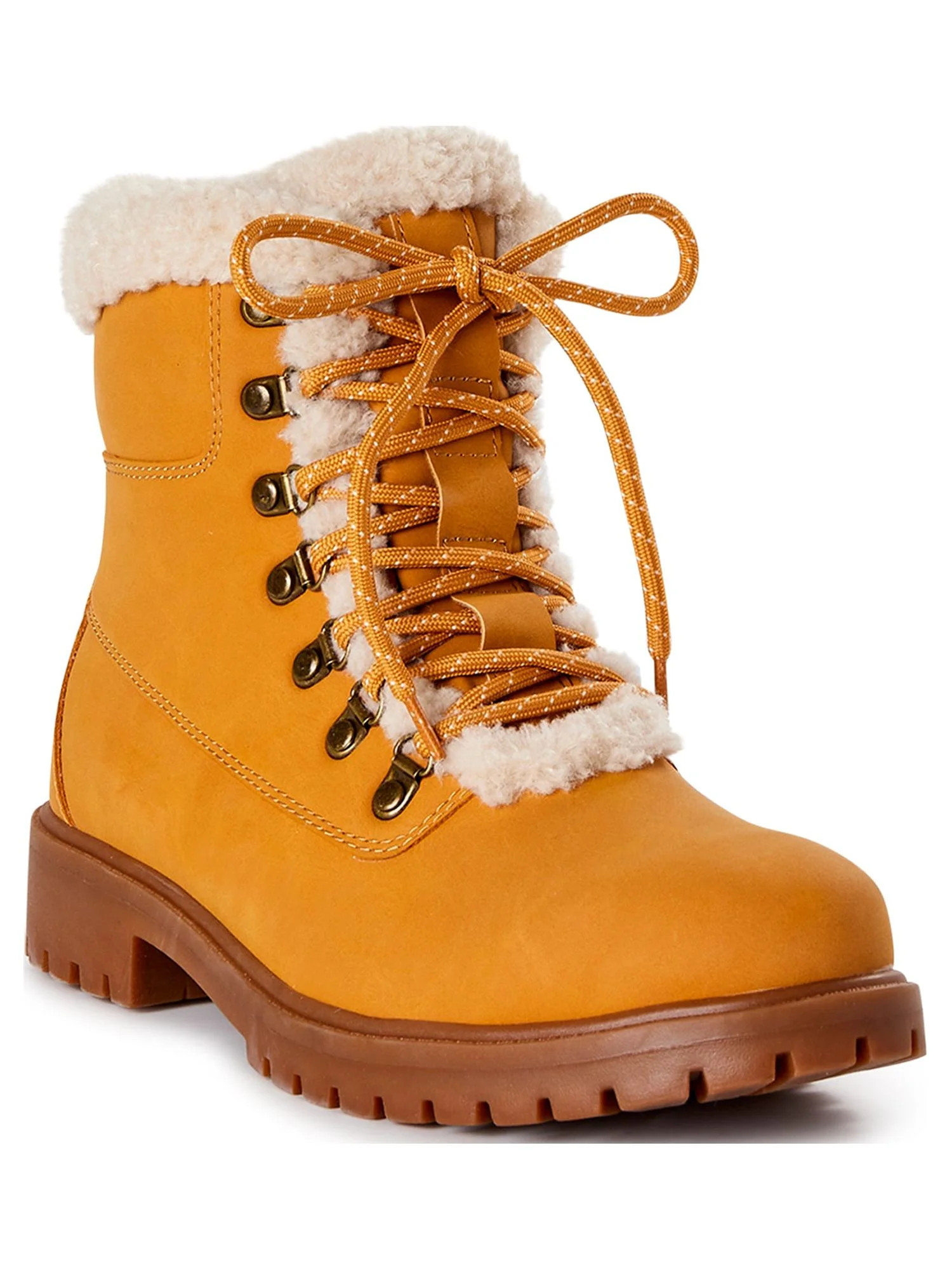 Time and Tru Women’s Lug Sole Winter Boots | Walmart (US)