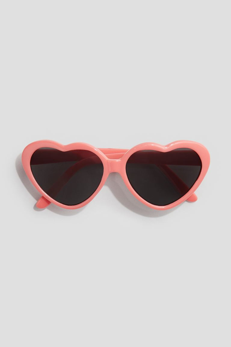 Heart-shaped Sunglasses - Coral pink - Kids | H&M US | H&M (US + CA)
