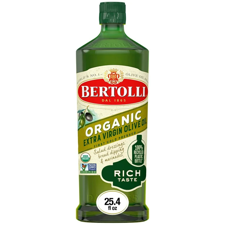 Bertolli Organic Extra Virgin Olive Oil, Rich Taste, 25.4 fl oz | Walmart (US)