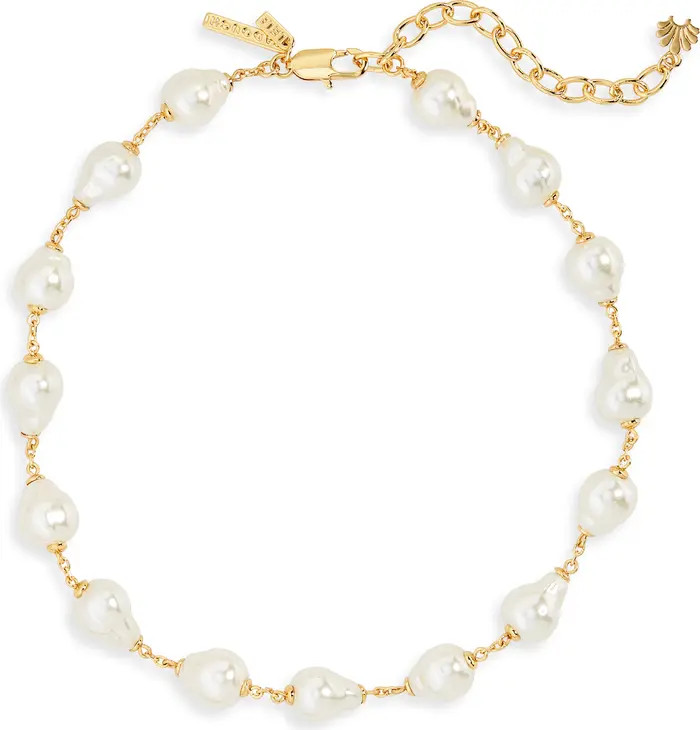 Imitation Pearl Station Necklace | Nordstrom