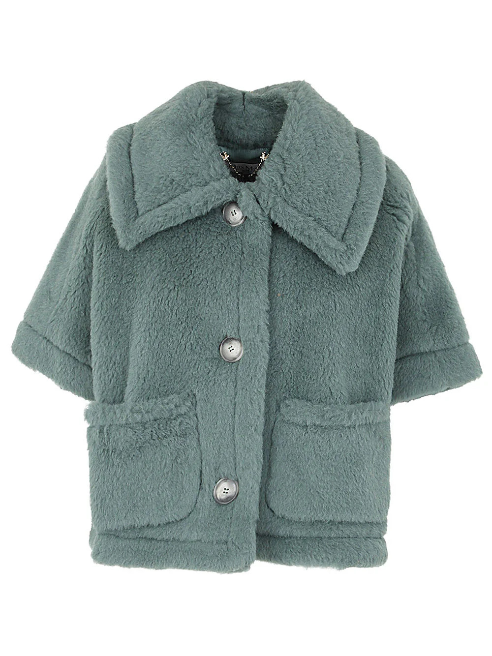 Max Mara 테디 칼라 반소매 코트 | Cettire Global