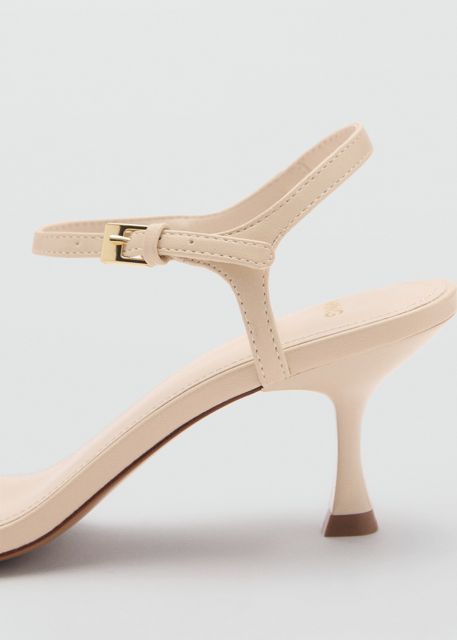 Kitten heel sandals with straps - Woman | MANGO USA | MANGO (US)