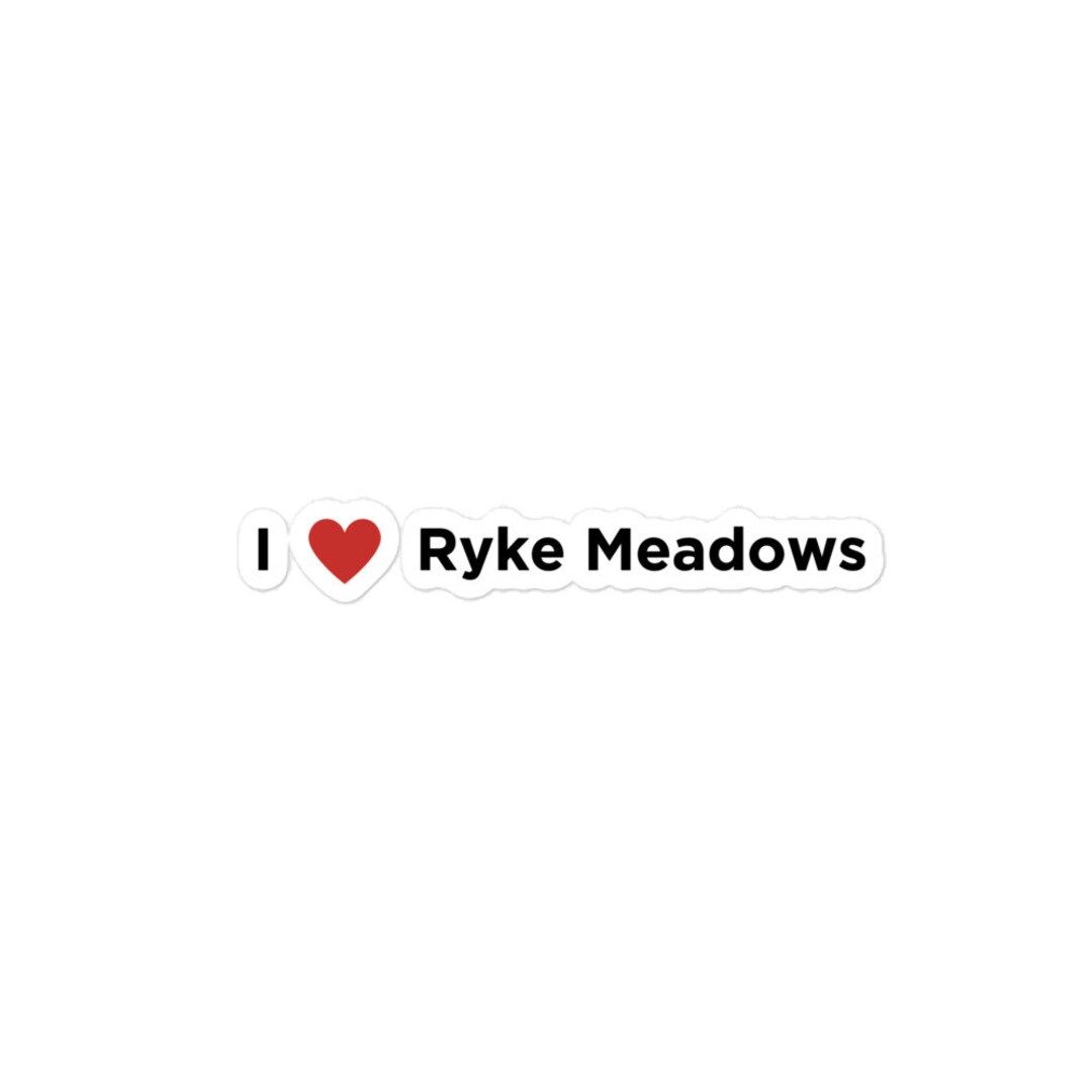 I Love Ryke Meadows Sticker - Etsy | Etsy (US)