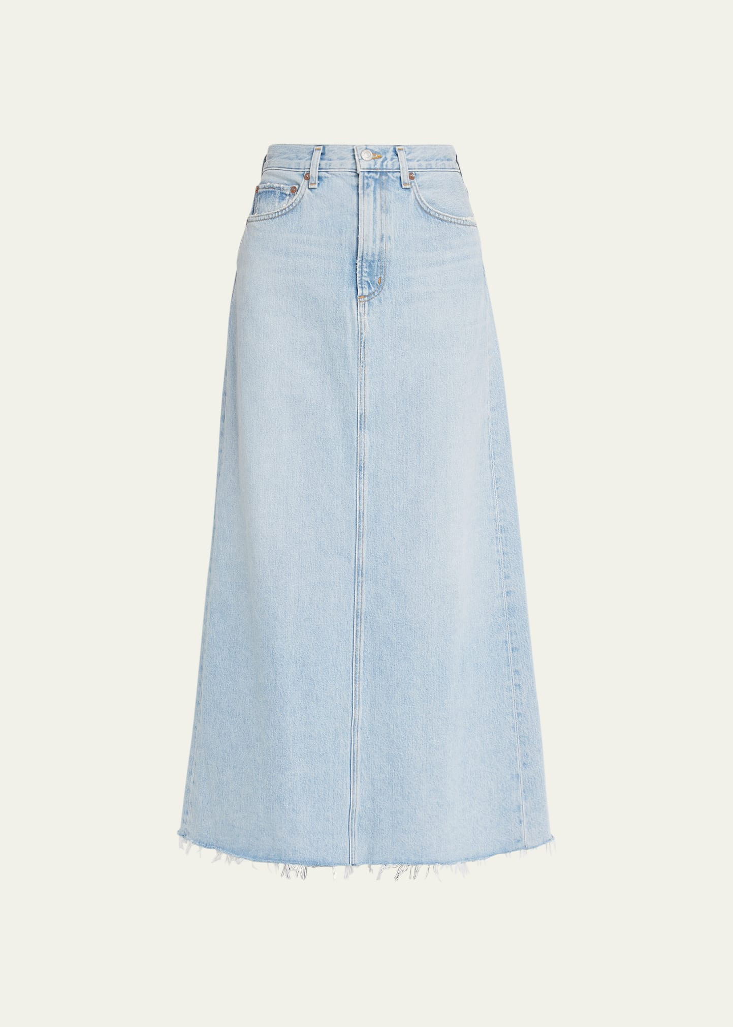 AGOLDE Hilla Denim Maxi Skirt | Bergdorf Goodman