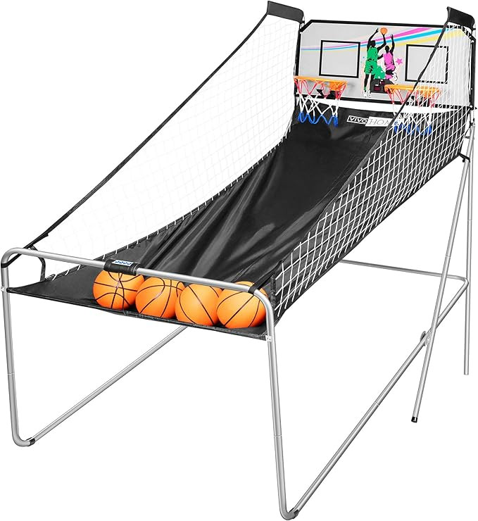 VIVOHOME Foldable Dual Shot Basketball Arcade Game Electronic for 2 Players with 8 Game Modes, 4 ... | Amazon (US)