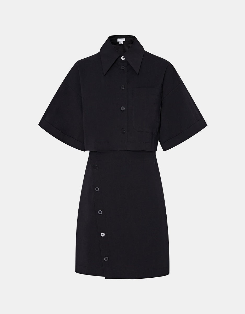 Button Down A-Line Shirt Collar Dress (SELECT SIZES FOR PRE-ORDER) | Urban Revivo