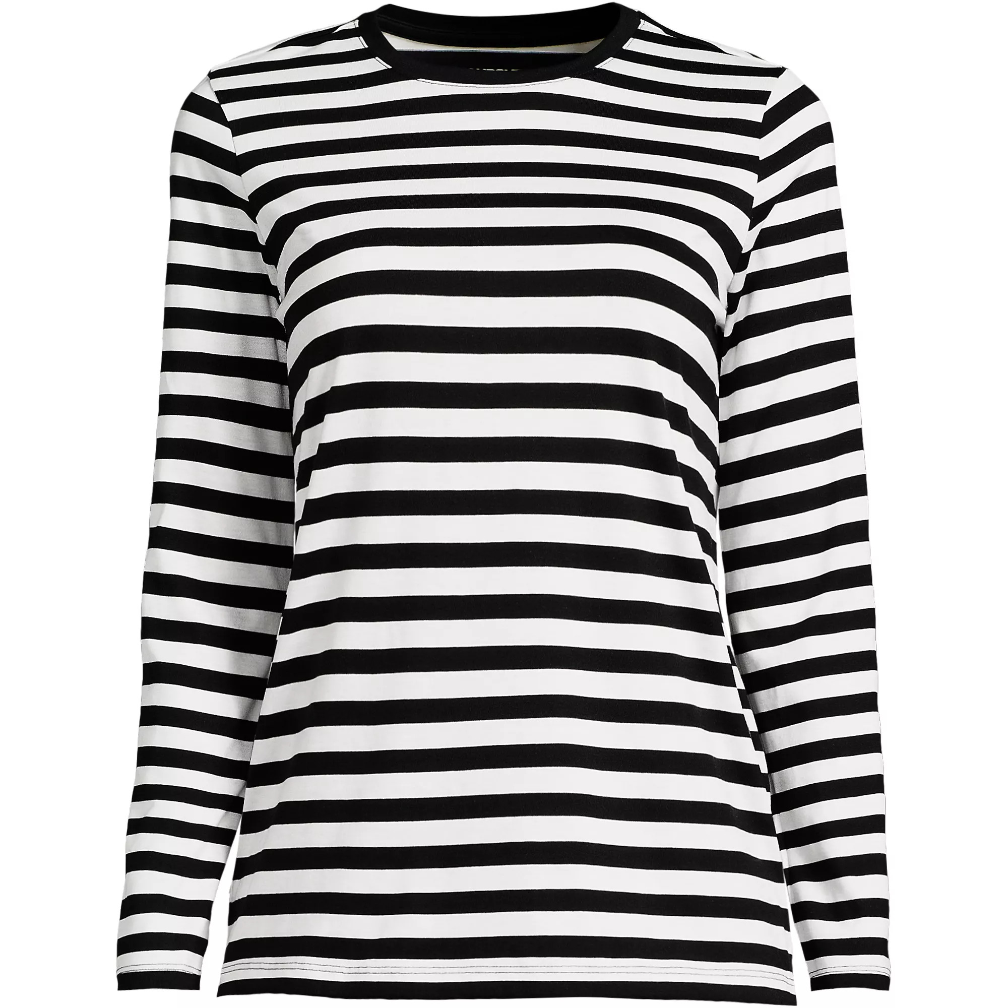 Supima Cotton Long Sleeve Crewneck T-Shirt | Lands' End (US)