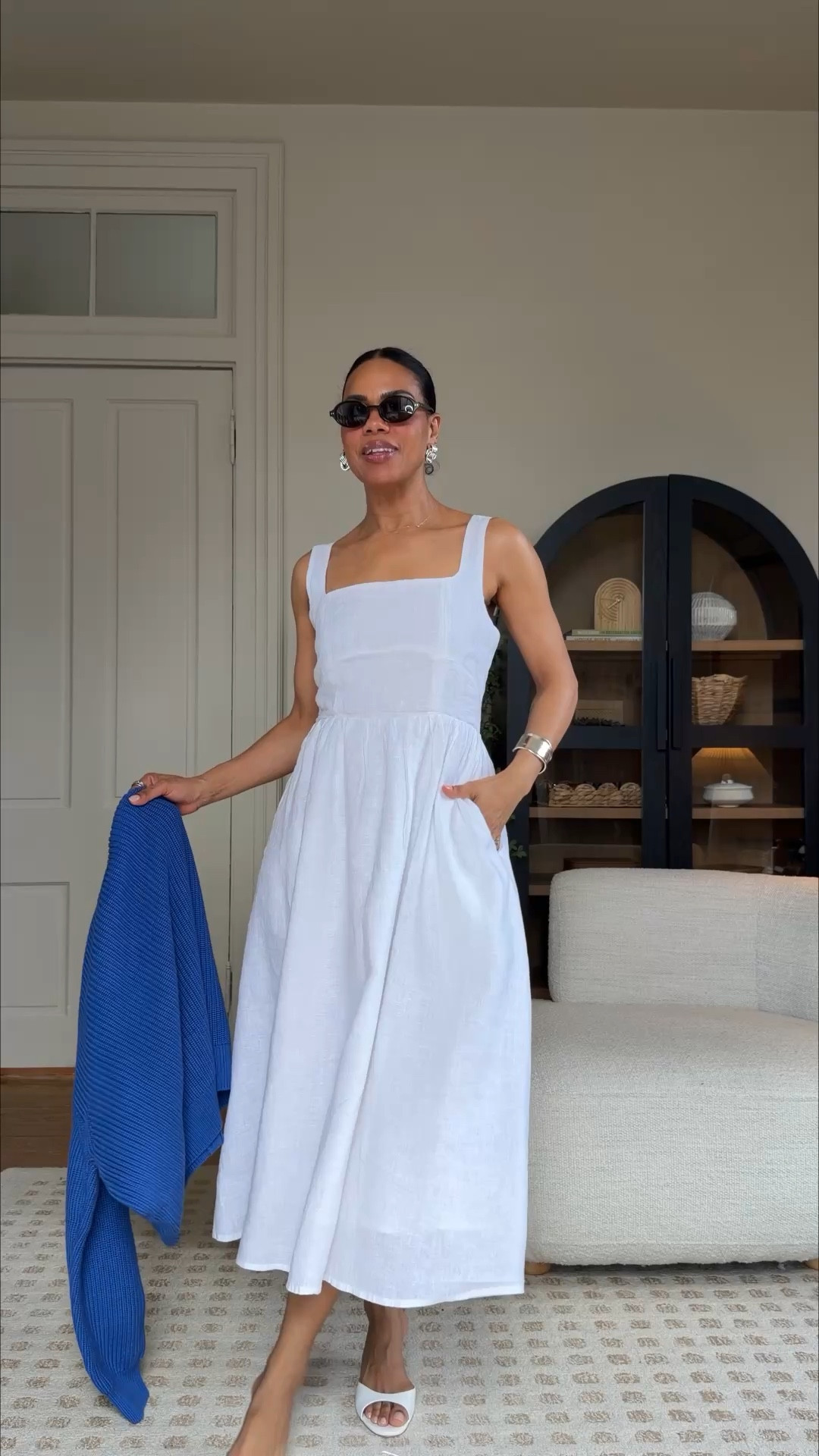 Dresses for the spring and summer!
Dresses: 1 & 2; white and flax linen lined, size down. 3; red linen lined with pockets, tts. 4; cotton poplin lined smocked bodice with pockets, tts. 5; stretchy feels like loungewear jersey fit and flare, tts. 6; lightweight crepe halter mini, tts!






#LTKMothersDay #LTKootd #LTKOver40