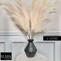 Pampas Grass Large Fluffy ""Signature Faux, Artificial Pampas Grass"" 42"" Romantic Ivory Color Luxu | Etsy (US)