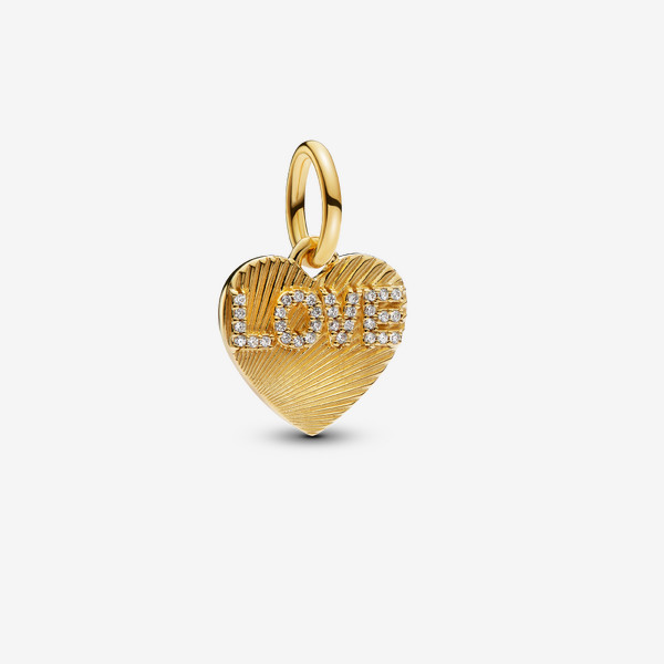 Pandora Engravable Love Heart Dangle Charm | Pandora US