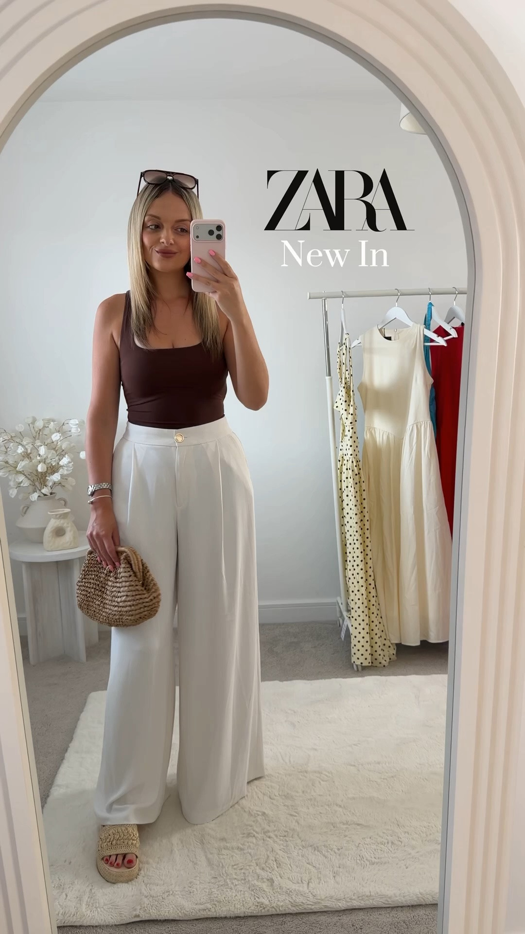 Zara & H&M New In Summer Outfit 🤍☀️✨

How gorgeous are these white palazzo trousers from @zara paired with this brown body suit, this makes such a lovely evening out for the summer and such a nice outfit to take on holiday with you 🫶

Summer outfit summer fashion white trousers holiday outfit bodysuit sandals clutch bag

#LTKuk #LTKeurope #LTKsummer