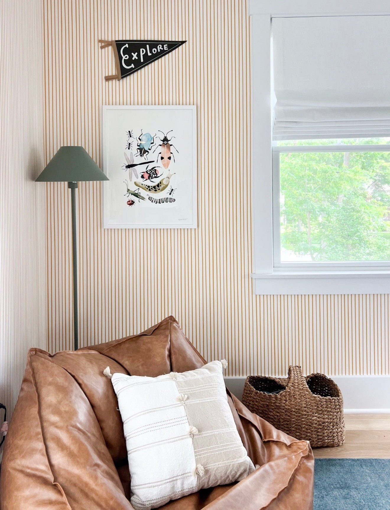 Love this vegan leather lounger for a kid’s bedroom or playroom! This is the large size and it’s perfect. Comfortable and looks great!

Kids bedroom, gallery wall, reading book, wallpaper design, stripes bedroom, Target lamp, leather lounger

#LTKKids #LTKHome #LTKdayinmylife