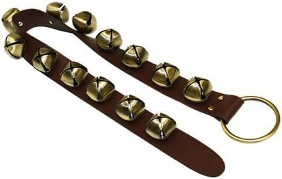 Ohio Travel Bag Sleigh Bells on Strap, 32 Inch, Brown & Brass, Leather, Brass, C-2128 | Amazon (US)
