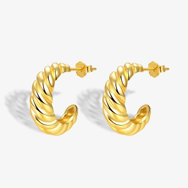 Elena Croissant Hoop Earrings | Victoria Emerson