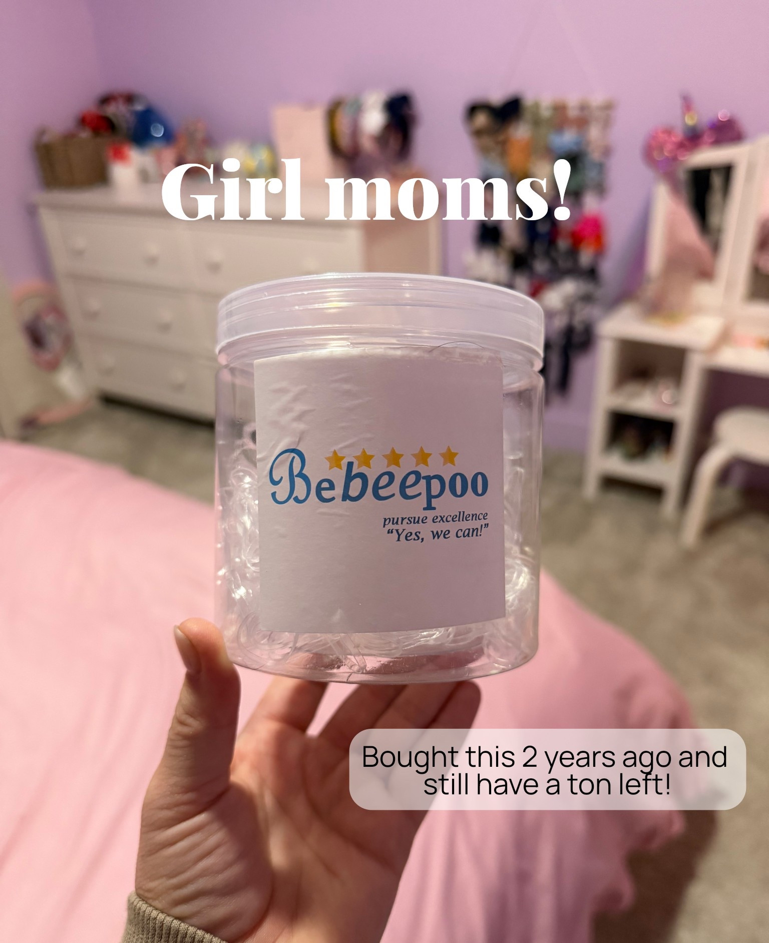 I put these in my daughters bathroom and in the kitchen so I can easily do her hair before we leave the house! #hairties #clearelastichairties #momlife #momtip #momhack #girls #girlmom #morningswithkids

#LTKBeauty #LTKKids #LTKmomlife