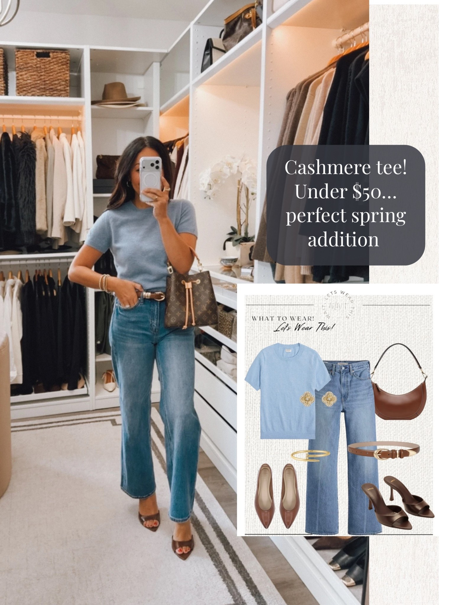 Cashmere tee under $50… comes in tons of colors- fits TTS wearing a small 

#LTKOver40 #LTKootd #LTKSeasonal