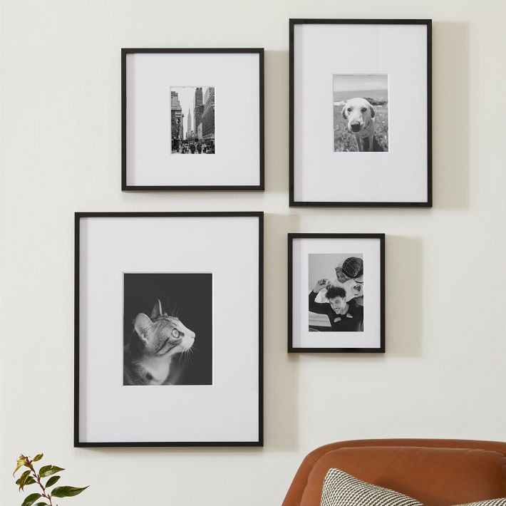 Multi-Mat Metal Gallery Frames - Black | West Elm (US)