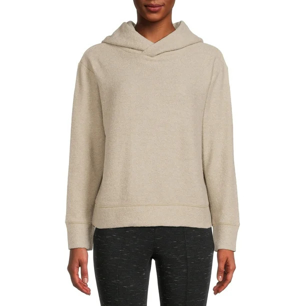 Time and Tru Women's Textured Pullover Hoodie - Walmart.com | Walmart (US)