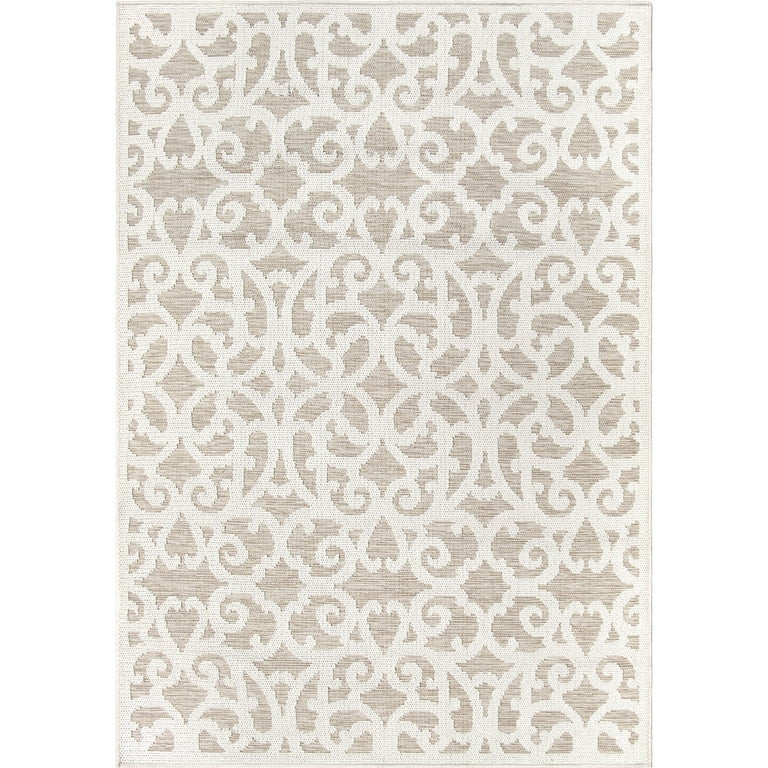 My Texas House Arlington Reversible Indoor/ Outdoor Area Rug, Natural Driftwood, 5'3" x 7'6" - Wa... | Walmart (US)