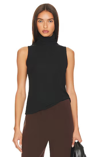 Vince Sleeveless Turtleneck in Black. | Revolve Clothing (Global)