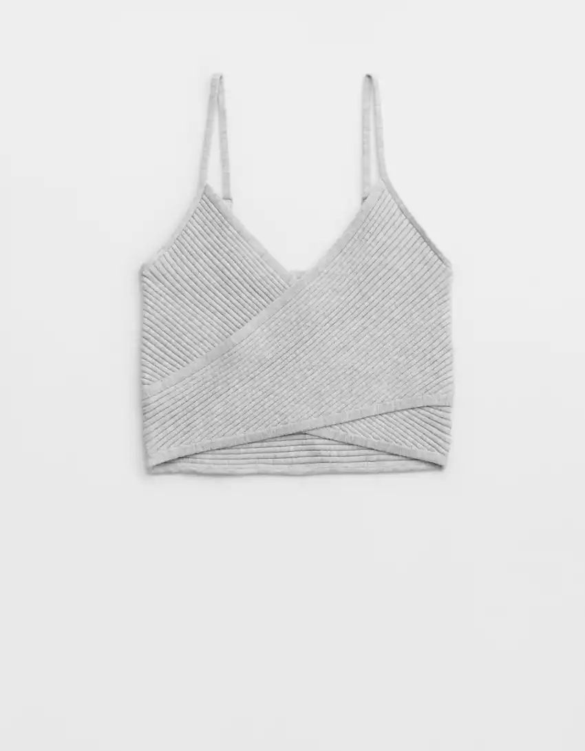 Aerie Cross Front Sweater Tank Top | American Eagle Outfitters (US & CA)
