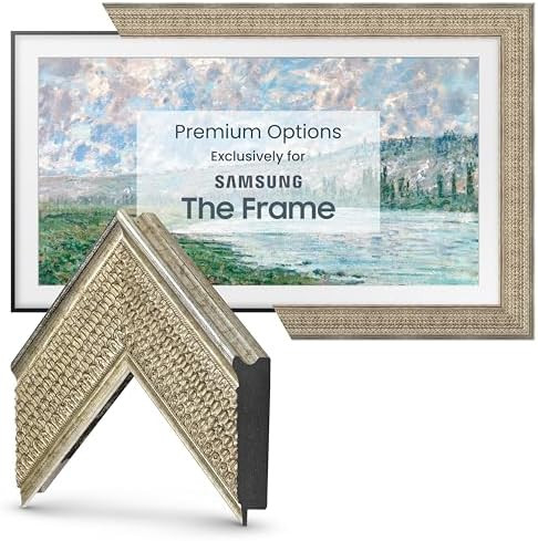 Frame My TV Deco TV Frames - Gatsby Silver Smart Frame Compatible ONLY with Samsung The Frame TV ... | Amazon (US)