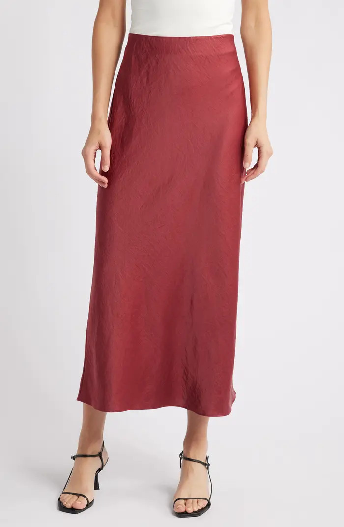 Satin Maxi Slip Skirt | Nordstrom