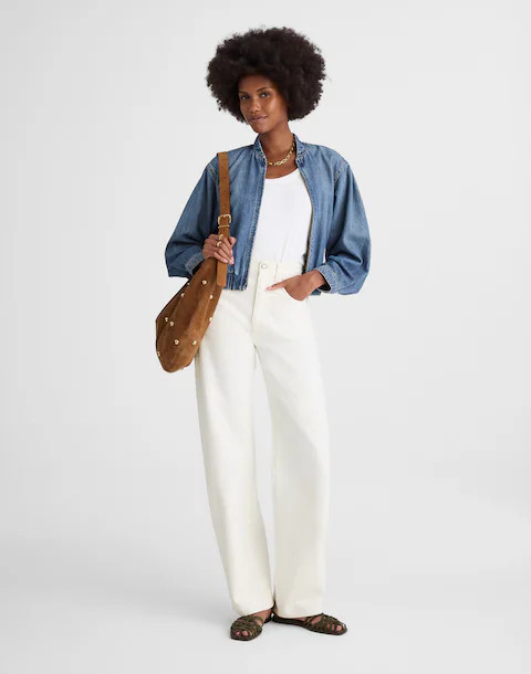 Pieced Barrel-Leg Jeans | Madewell