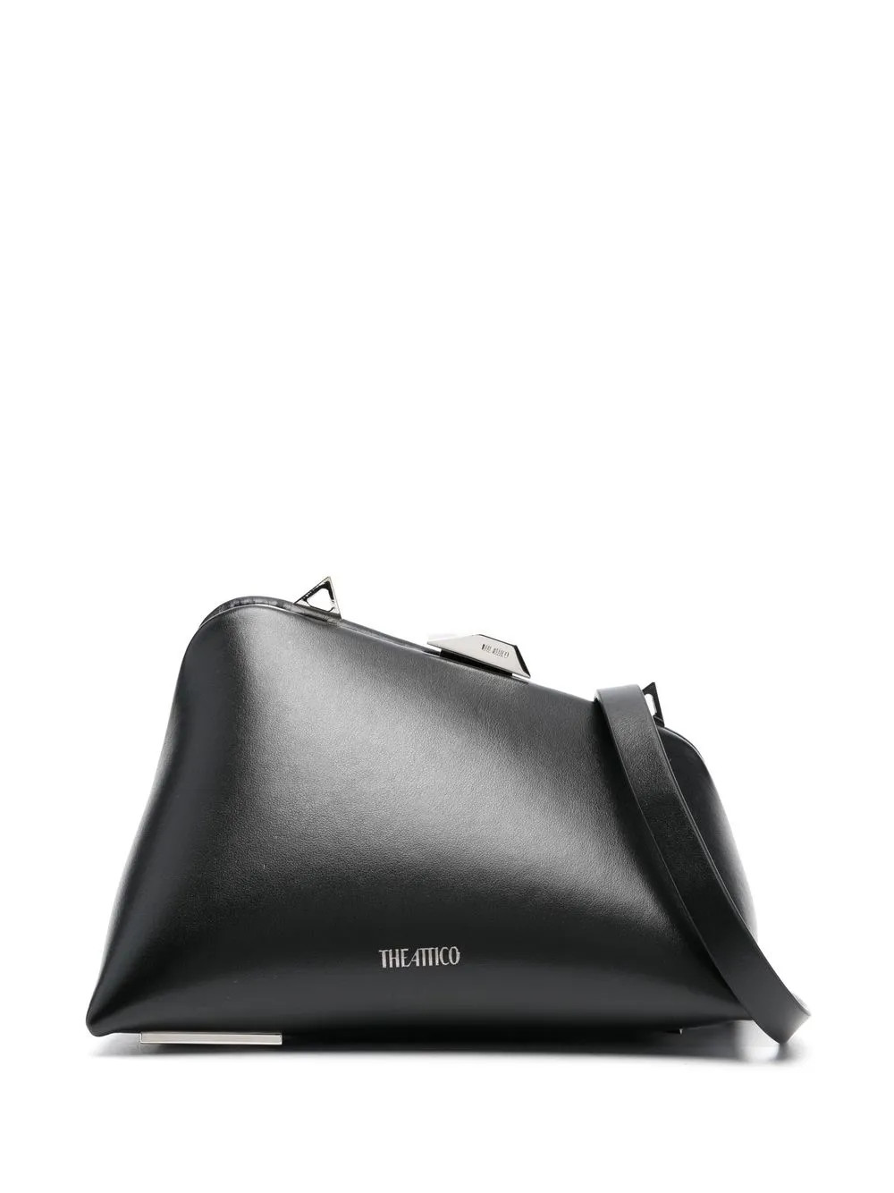 The Attico Asymmetric Clutch Bag | Black | FARFETCH | Farfetch Global