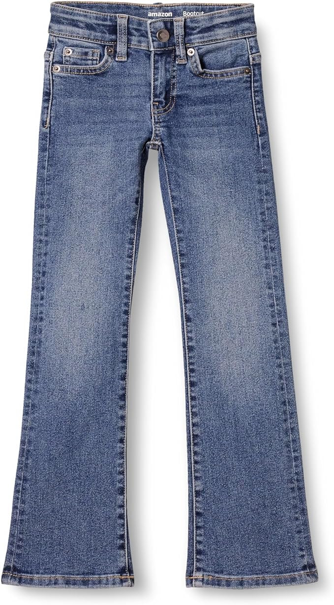 Amazon Essentials Girls' Slim Boot-Cut Stretch Jeans | Amazon (US)